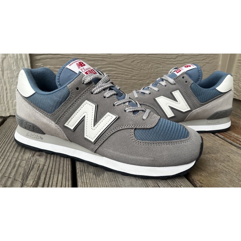 New Balance Classic 574 Men's 10D Sneakers Grey/Blue ML574OW2